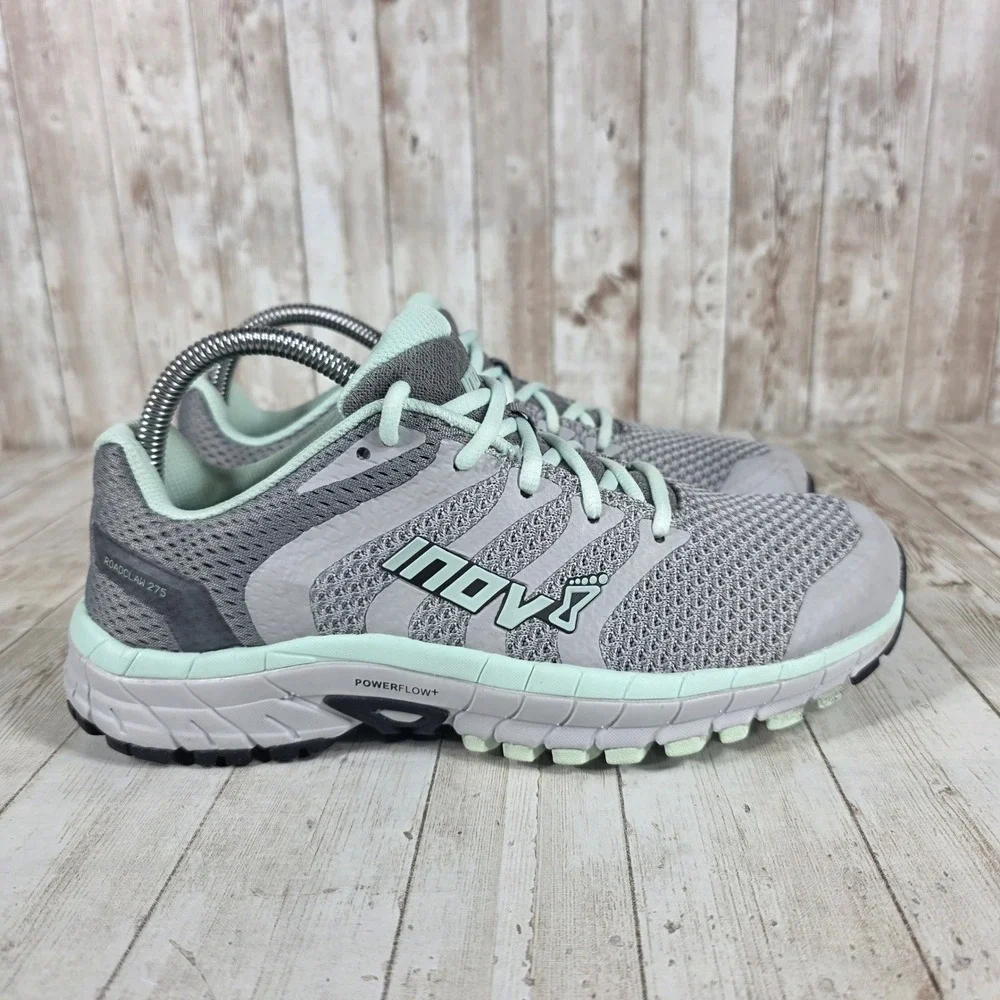 Inov8 Roadclaw 275 Knit Women's Running Shoes Gray Mint‎ Size 7.5